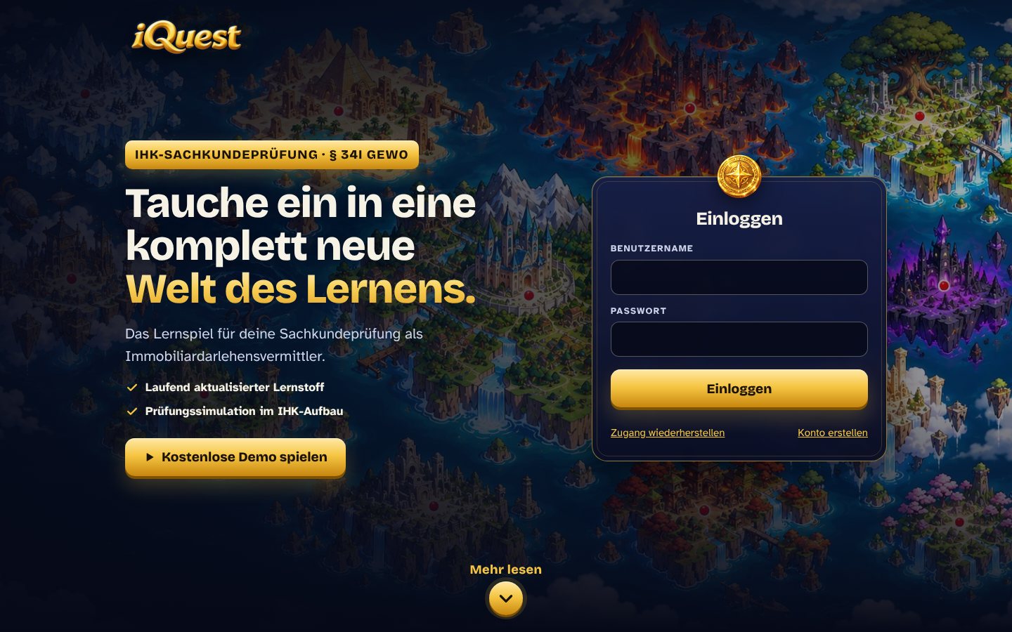 Bildschirmfoto von iQuest