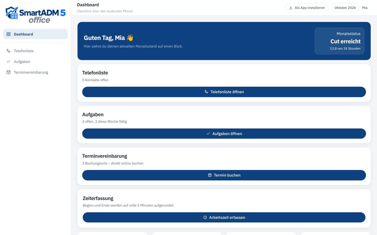 Bildschirmfoto von SmartADM 5 Office