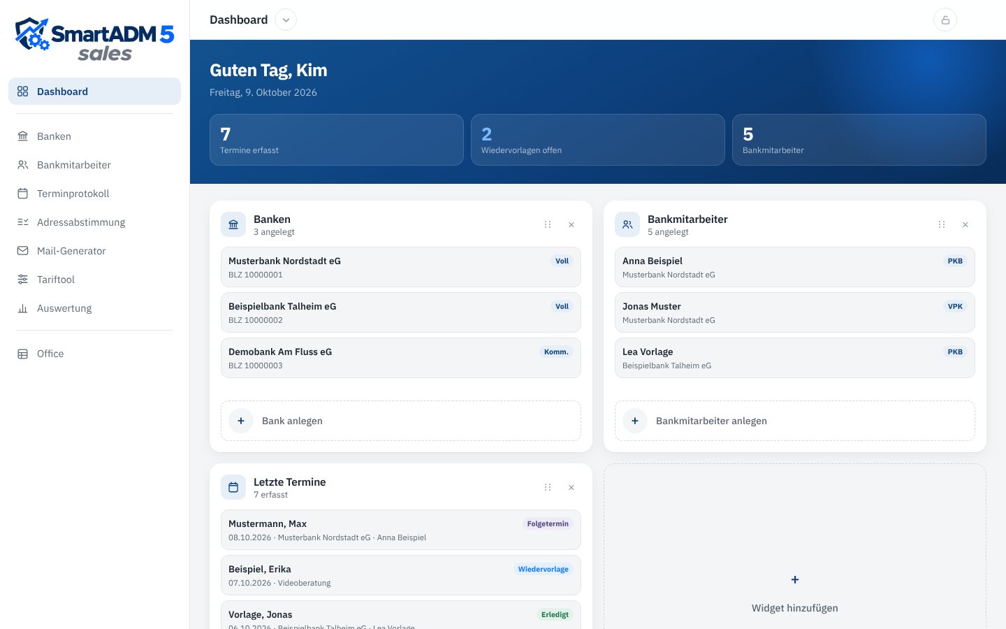Bildschirmfoto von SmartADM 5 Sales